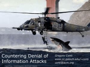 Countering Denial of Information Attacks Gregory Conti www.cc.gatech.edu/~conti