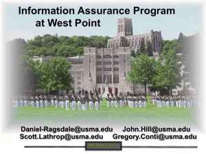 Information Assurance Program at West Point