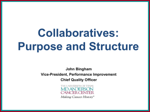 Collaboratives: Purpose and Structure