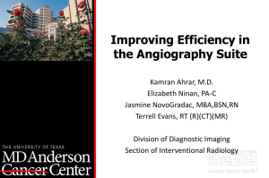 Improving Efficiency in the Angiography Suite