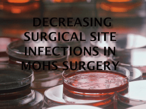 Decreasing Surgical Site Infections in Mohs Surgery