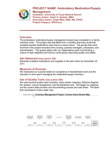 Ambulatory Medication/Supply Management