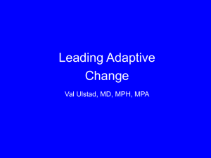Leading Adaptive Change