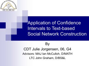 Jorgensen, J. (2006) Applications of Confidence Intervals to Text-Based Social Network Construction. 2006 Hollis Awards Final Competition.