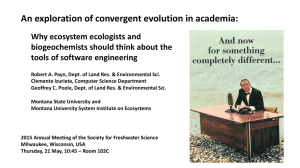 "An exploration of convergent evolution in academia: Why ecosystem ecologists and biochemists should think about the tools of software engineering,"