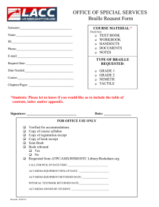 braille request form