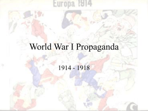 World War I Propaganda
