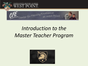 Mon_5_Evans_Intro to the Master Teacher Program