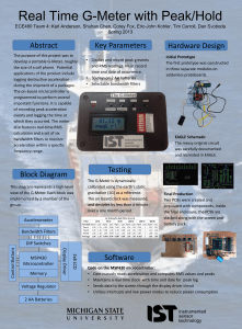 Real Time G-Meter with Peak/Hold