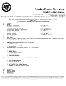 Senate Agenda 10.01.15