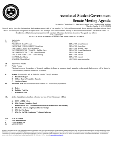 Senate Agenda 10.08.15