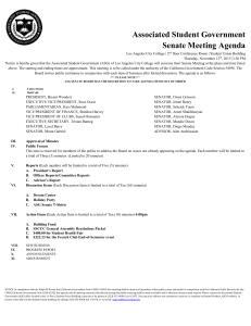 Senate Agenda 11.12.15