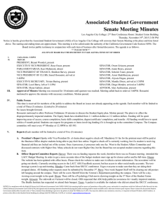 Senate Minutes 11.19.15