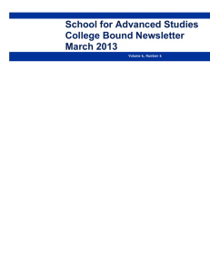 College Bound Newsletter March 2013a