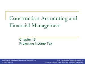 Chapter 13 - Projecting Income Tax.ppt