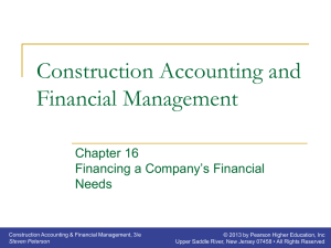 Chapter 16 - Financing a Companyâ€™s Financial Needs.ppt