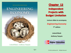 Chapter 12 - Independent Projects Budget Limitation.ppt