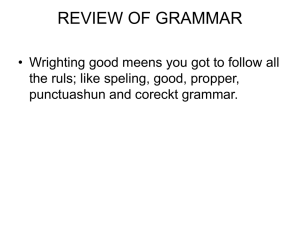 01- The Art of Communication - Review Of Grammar.ppt