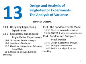 13- Design Analysis of Single Factor Experiments Variance.ppt