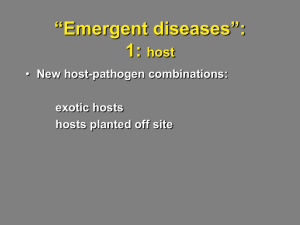 Part 6 - Emergent diseases caused by off-site hosts or by forestry practices