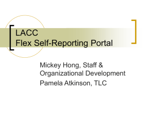 LACC Flex Self-Reporting Portal