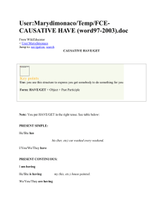 Causative Have