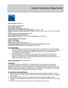 MPennington 2349 HCC DIGITAL ART II SYLLABUS 2015.doc