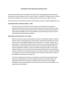 Introduction to the General Encumbrance form