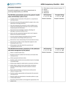 APRN Orientation Checklist