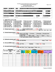 Laboratory Safety Evaluation Record