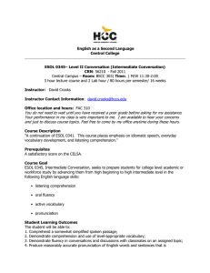 CONVERSATION 2-ESOL 0345, Fall 2011-SYLLABUS CALENDAR.doc