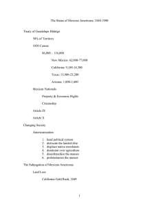 13. The Status of Mexican Americans, 1848-1900 Lecture Notes.doc