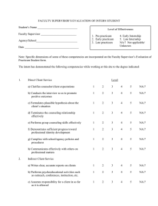 Faculty Supervisor s Evaluation of Intern Student Form (doc)
