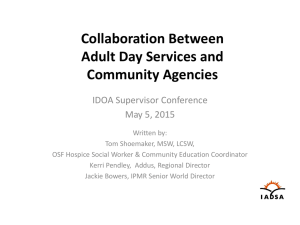 Collaboration of ADS Community Agencies