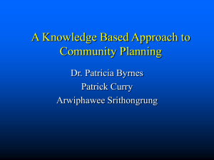 Knowledge Based Regional Planning for Montgomery County, Illinois