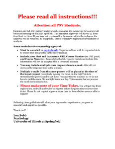 Please read all instructions!!!  Attention all PSY Students: