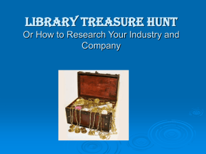 Library Treasure Hunt Slides