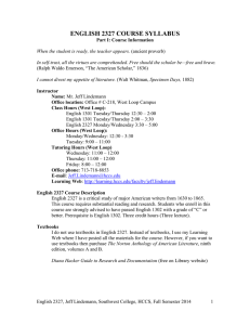 English 2327.Syllabus.MW.Fall.2014.2.doc