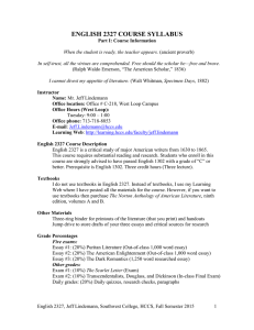 English 2327.Syllabus.MW.Fall.2015.3.doc