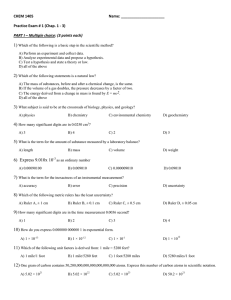CHEM 1405practice exam #1.doc