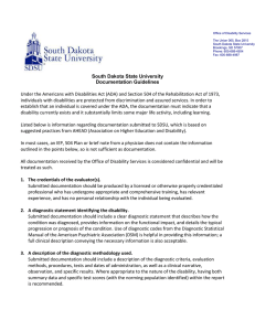 South Dakota State University Documentation Guidelines