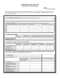 Invention Disclosure Form (Word)