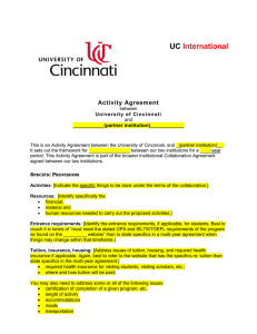 UC International Activity Agreement