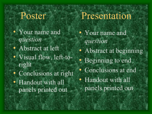 Poster Presentation •