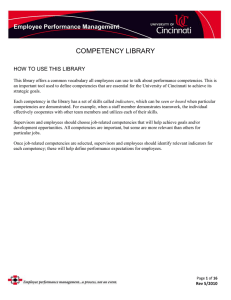 Performance Management Competency Library