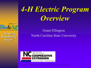 Electric Program Overview