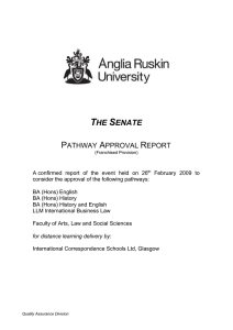 LLM International Business Law BA (Hons) English, BA (Hons) History BA (Hons) History and English - International Correspondence Schools, Glasgow