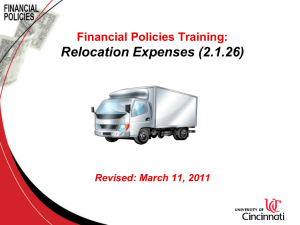 Relocation Expenses