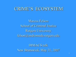 Crime's Ecosystem