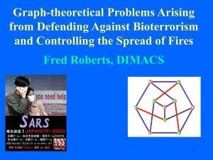 Graph-theoretical Problems Arising from Defending Against Bioterrorism and Controlling the Spread of Fires